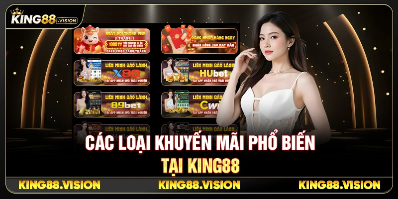 Các loại khuyến mãi phổ biến tại King88